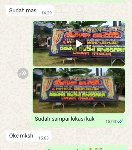 Pengiriman Papan Bunga Kedungsari Butuh